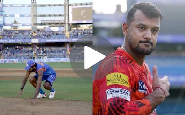 [Watch] Hardik Pandya Inspects Wankhede Pitch; Mayank Agarwal Thumps Chest Ahead Of MI Vs SRH